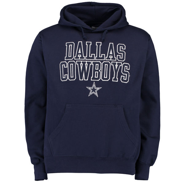 Men Dallas Cowboys Bendire Pullover Hoodie Navy->dallas cowboys->NFL Jersey